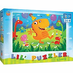 24 PC PUZZLE LIL PUZZLER DINO PARTY