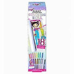 COLORING ROLL WITH CRAYONS FASHION