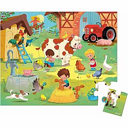 24 PC PUZZLE A DAY AT THE FARM