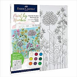 WATERCOLOR FARMHOUSE FLORAL PAINT BY NUMBER