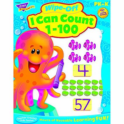 WIPE OFF BOOK I CAN COUNT 1-100 