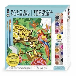PAINT BY NUMBER TROPICAL JUNGLE