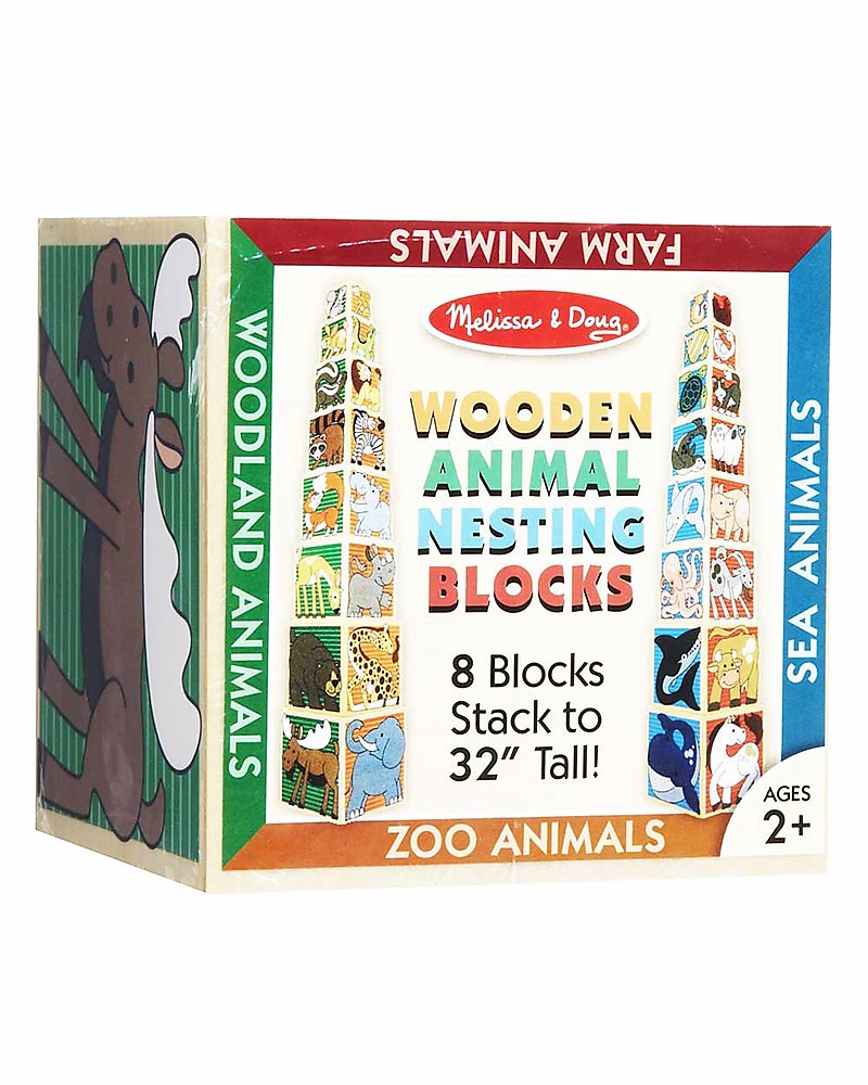 Wooden Animal Nesting Blocks - Toys 2 Learn