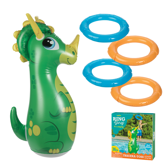 Ring Sling Triceratops Toss Toys 2 Learn