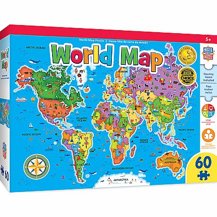60 PC PUZZLE WORLD MAP